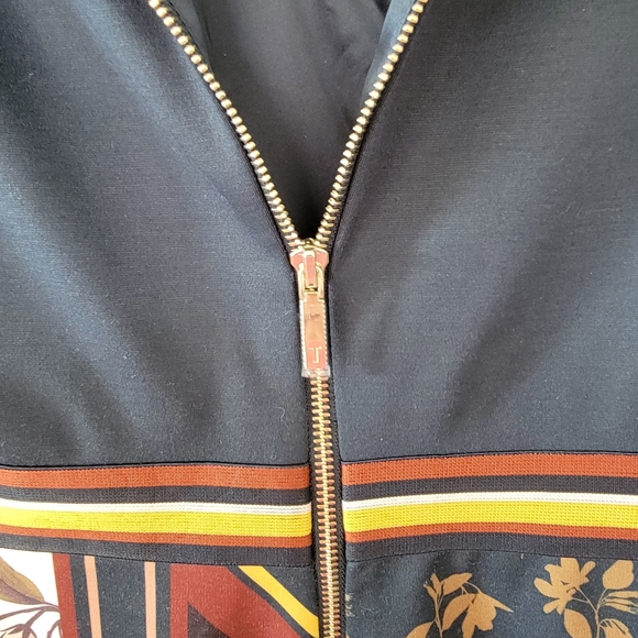 NWT Ted Baker London Madiiy Savanna Bodycon Dress Ted Size 3 US 8-10 navy floral - Picture 8 of 12